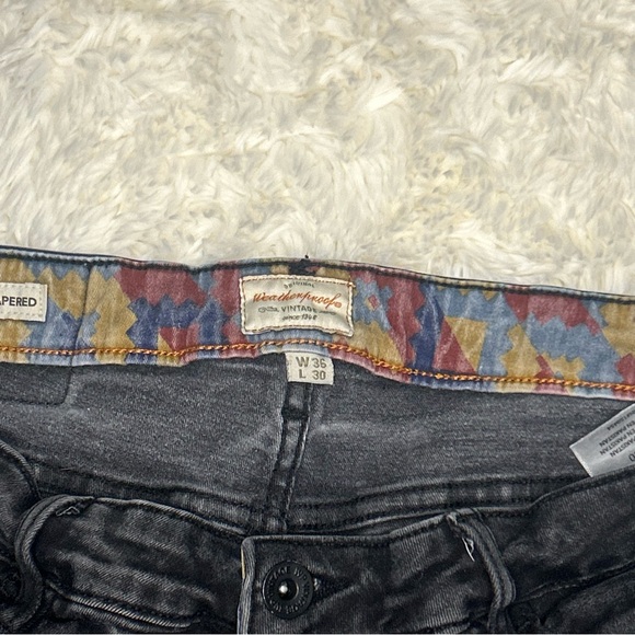 Weather proof vintage-black jeans-36Wx30L-slim fit and tapered - Picture 4 of 7